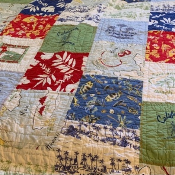 Pottery Barn Kids Bedding Pottery Barn Island Surf Twin Quilt